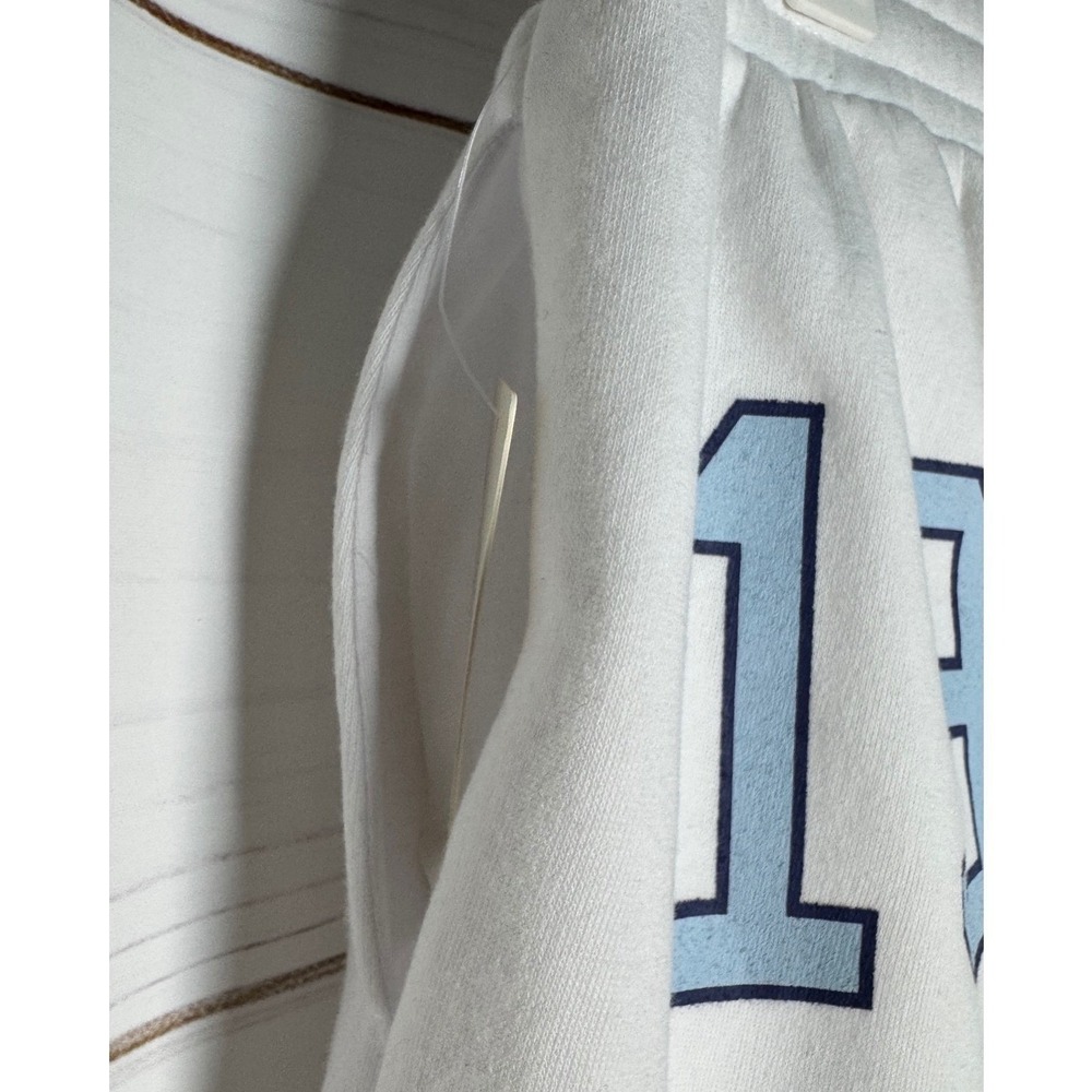 No Comment‎ Brooklyn Embroidered White Sweatpants / Size xL / Sku0092 - Picture 10 of 16